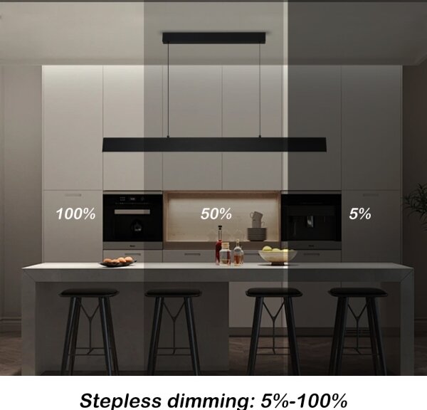 Brilagi - Lampadario a sospensione con filo LED dimmerabile SLIMLINE LED/40W/230V 3000-6000K nero + +TC