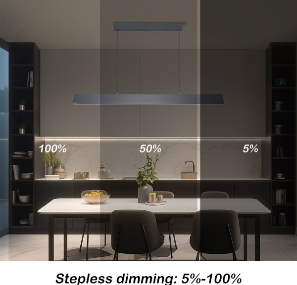 Brilagi - Lampadario a sospensione con filo LED dimmerabile SLIMLINE LED/40W/230V 3000-6000K antracite + +TC