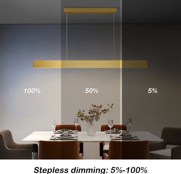 Brilagi - Lampadario a sospensione con filo LED dimmerabile SLIMLINE LED/40W/230V 3000-6000K oro + +TC