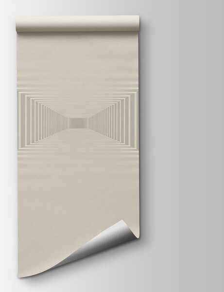 Carta da parati Lunga sala bianca con colonne, Carta da parati 3d, Carta da parati popolare, u95066 - Tapeko.it