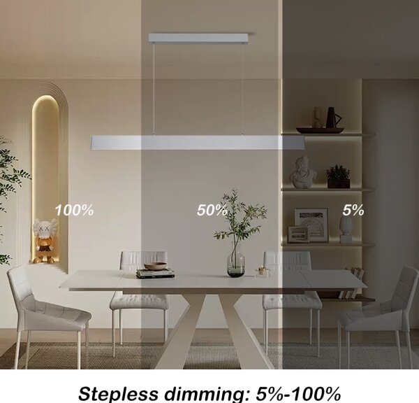 Brilagi - Lampadario a sospensione con filo LED dimmerabile SLIMLINE LED/40W/230V 3000-6000K argento + +TC