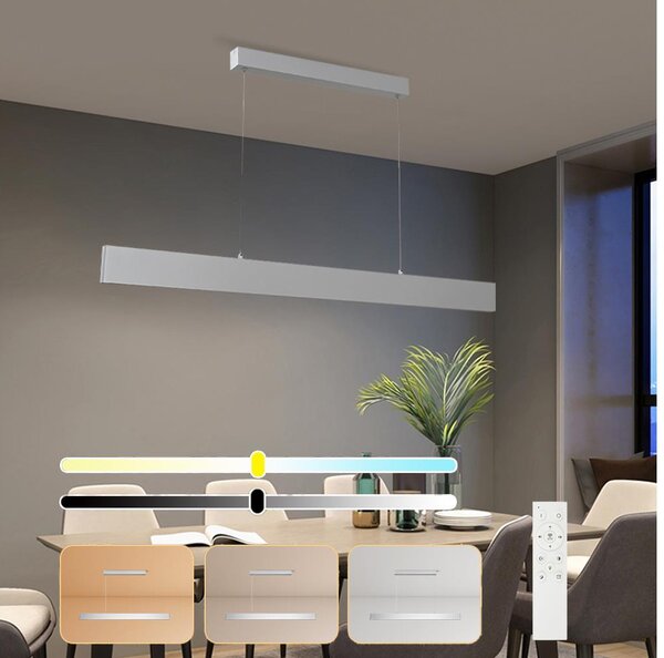 Brilagi - Lampadario a sospensione con filo LED dimmerabile SLIMLINE LED/40W/230V 3000-6000K argento + +TC