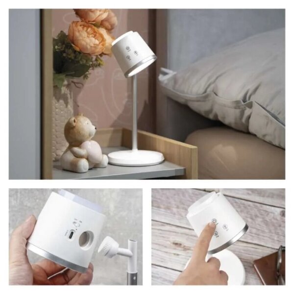 LED Lampada da tavolo ricaricabile dimmerabile 4in1 LED/6W/3,7V 3000K/4000K/6500K bianco