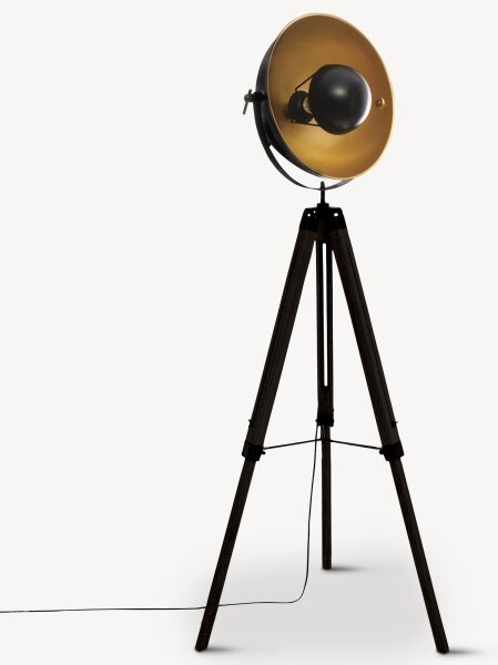 Atmosphera - Lampada con piedistallo LAHTI 1xE27/25W/230V paulownia