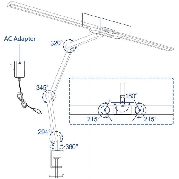 Brilagi - Lampada da tavolo LED dimmerabile con funzione Touch VARIO LED/24W/230V 3000-6500K bianco