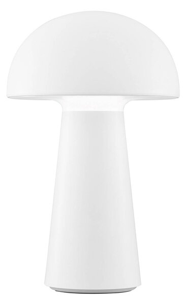 FH Lighting Lampada LED da tavolo Viga, dimmer 3 stadi, bianco