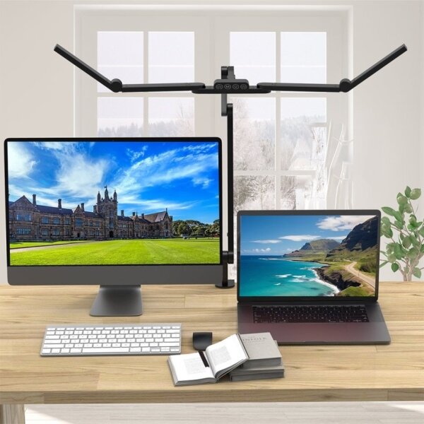 Brilagi - LED Dimmerabile flessibile lampada da tavolo VARIO LED/24W/230V 3000-6500K nero
