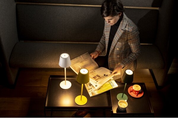 Kanlux 36320 - Lampada da tavolo LED dimmerabile INITA LED/1,2W/1800 mAh IP54 verde
