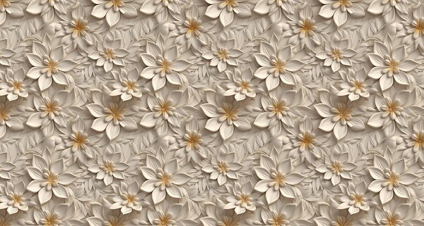 Carta da parati Carta da parati con fiori, Carta da parati 3d fiori, Carta da parati popolare, u95251 - Tapeko.it