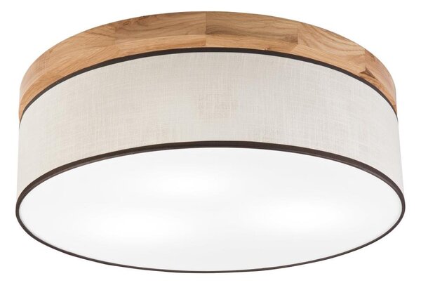 Brilagi - LED Plafoniera BELLADONNA 3xE27/15W/230V diametro 50 cm color crema/quercia