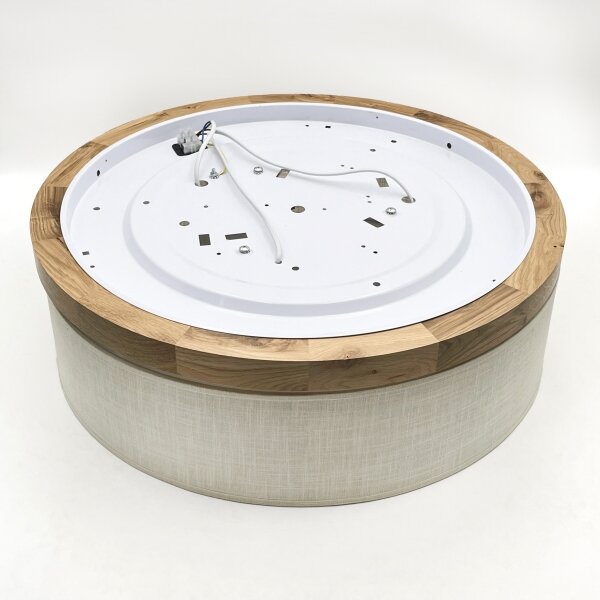 Brilagi - LED Plafoniera BELLADONNA 3xE27/15W/230V diametro 50 cm color crema/quercia