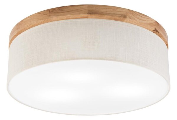 Brilagi - LED Plafoniera BELLADONNA 3xE27/15W/230V diametro 50 cm color crema/quercia