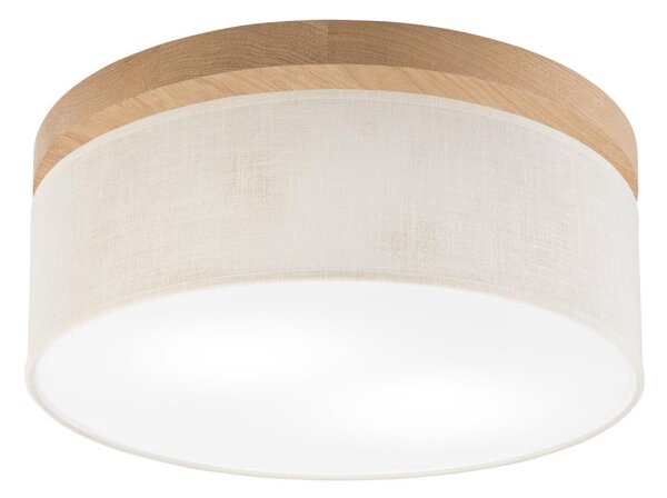 Brilagi - LED Plafoniera BELLADONNA 2xE27/15W/230V diametro 40 cm color crema/quercia