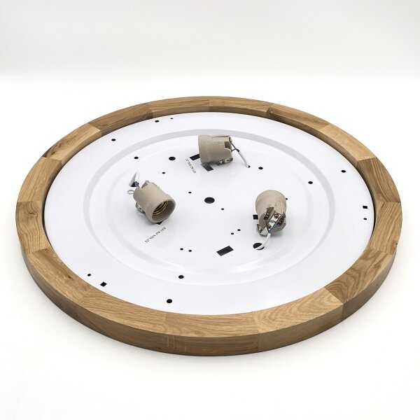 Brilagi - LED Plafoniera BELLADONNA 3xE27/15W/230V diametro 50 cm color crema/quercia