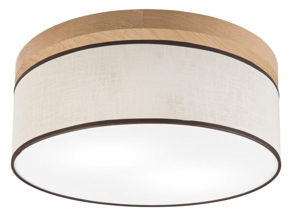 Brilagi - LED Plafoniera BELLADONNA 2xE27/15W/230V diametro 40 cm color crema/quercia