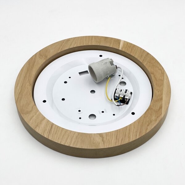 Brilagi - LED Plafoniera BELLADONNA 1xE27/15W/230V diametro 30 cm bianco/quercia