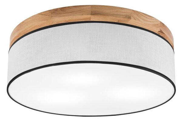 Brilagi - LED Plafoniera BELLADONNA 3xE27/15W/230V diametro 50 cm bianco/quercia