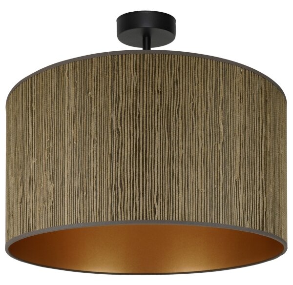Brilagi - Lampadario a plafone BOSTON ROLLER 1xE27/15W/230V diametro 45 cm marrone/oro