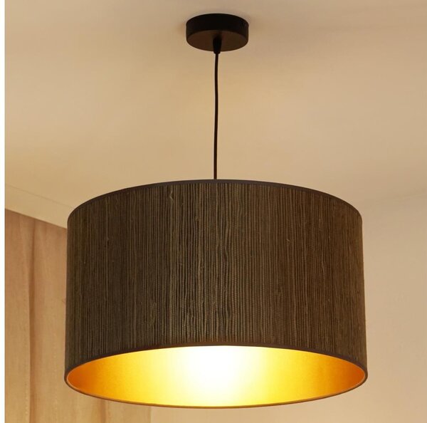 Brilagi - Lampadario a sospensione con filo BOSTON ROLLER 1xE27/15W/230V diametro 45 cm marrone/oro