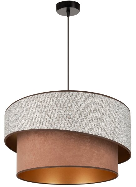 Brilagi - Lampadario a sospensione con filo VEGAS SHINE 1xE27/15W/230V diametro 50 cm grigio/marrone