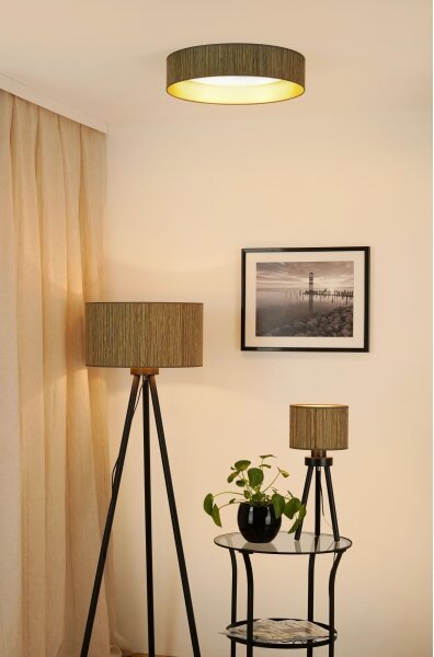 Brilagi - Lampada dimmerabile a LED VEGAS SHINE LED/24W/230V marrone/oro + telecomando
