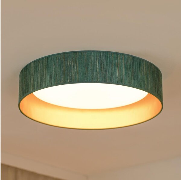 Brilagi - Plafoniera LED BOSTON ROLLER LED/24W/230V diametro 45 cm verde/oro