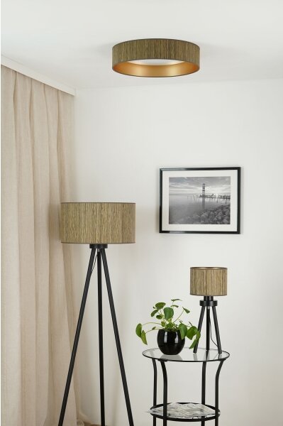 Brilagi - Lampada dimmerabile a LED VEGAS SHINE LED/24W/230V marrone/oro + telecomando