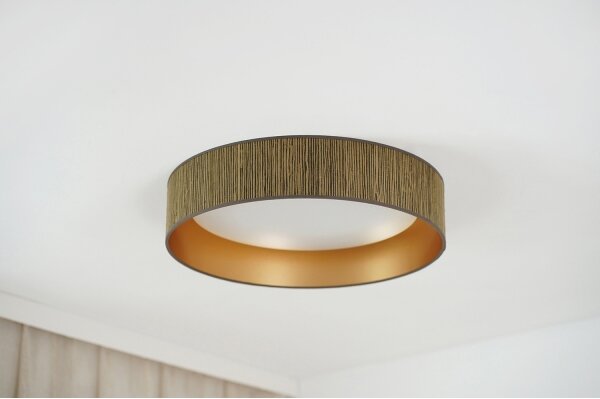 Brilagi - Lampada dimmerabile a LED VEGAS SHINE LED/24W/230V marrone/oro + telecomando