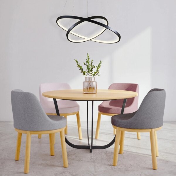 Lampadario LED a sospensione con filo LEA LED/35W/230V 4000K diametro 60 cm nero
