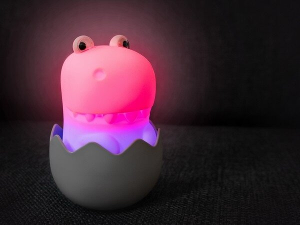 MegaLight - Lampada touch per bambini a LED RGB dimmerabile e ricaricabile DIGGY DINO LED/5V