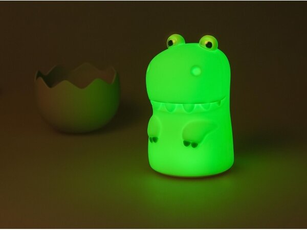 MegaLight - Lampada touch per bambini a LED RGB dimmerabile e ricaricabile DIGGY DINO LED/5V