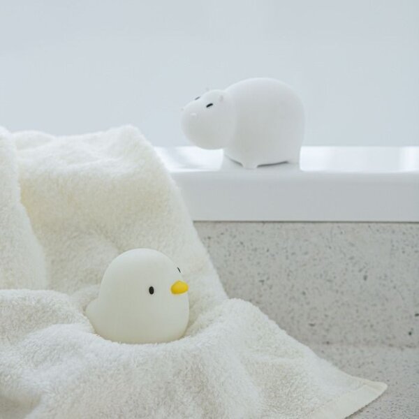 MegaLight - LED RGB Ricaricabile per bambini touch lampada per vasca da bagno SWIMMY DUCK LED/5V