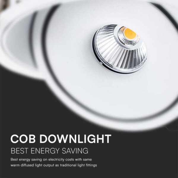 LED Faretto da incasso LED/12W/230V 3000/4000/6400K diametro 12 cm bianco