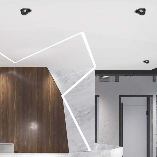 LED Faretto da incasso LED/20W/230V 3000/4000/6400K diametro 16,5 cm nero
