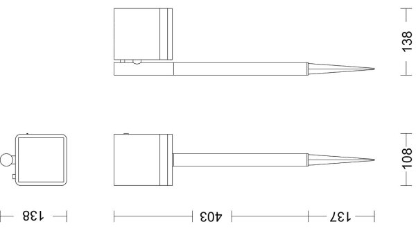 Philips - Lampada solare LED VIRONA LED/1,8W/3,7V 2700K IP44
