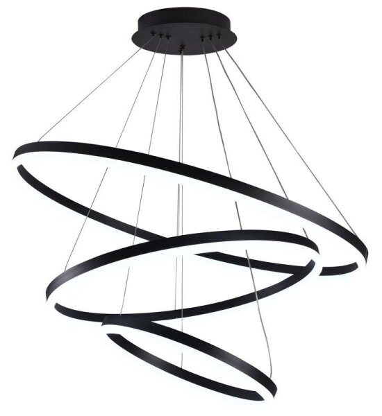 Brilagi - Lampada LED dimmerabile a sospensione con cavo CIRCLE LED/125W/230V 3000-6500K nero+telecomando