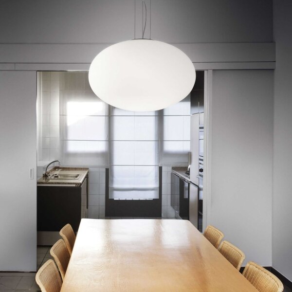 Ideal Lux - Lampadario a sospensione con filo CANDY 1xE27/42W/230V diametro 40 cm bianco