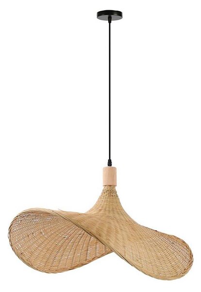 Immax 08289L - Lampadario a sospensione con filo SOMBRERO 1xE27/40W/230V diametro 70 cm rattan