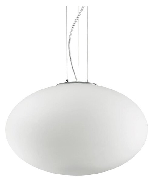 Ideal Lux - Lampadario a sospensione con filo CANDY 1xE27/42W/230V diametro 40 cm bianco
