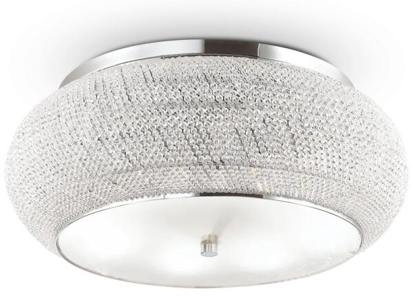 Ideal Lux - Plafoniera di cristallo PASHA 14xE14/40W/230V diametro 65 cromo