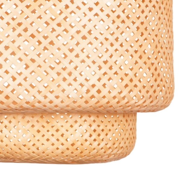 Lampadario a sospensione con filo BERTA 1xE27/20W/230V diametro 50 cm bambù