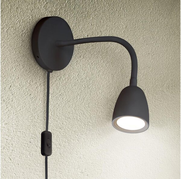 Solight WO54-B - LED Lampada da parete dimmerabile LED/4W/230V nero