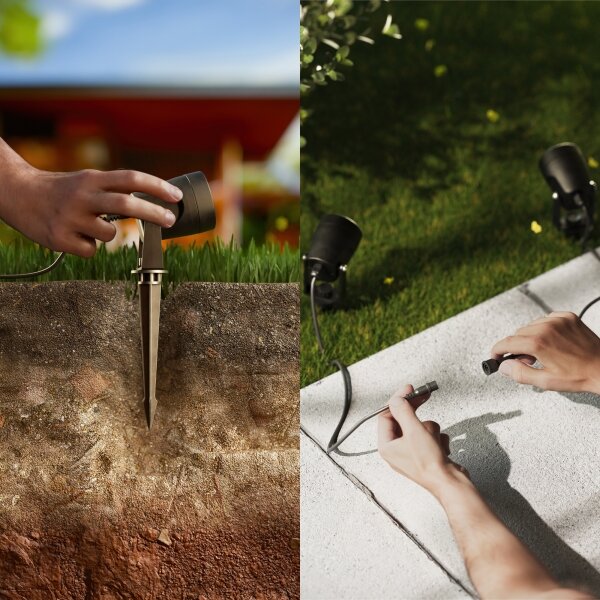 Philips - Luce Spot a LED da esterno GARDENLINK REUEL LED/1,5W/24V 2700K IP44