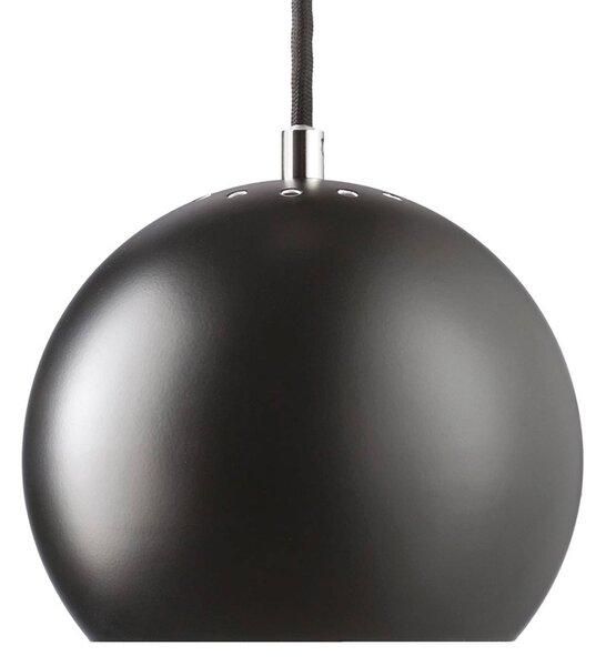 Lampada a sospensione FRANDSEN Ball, nero opaco, Ø 18 cm