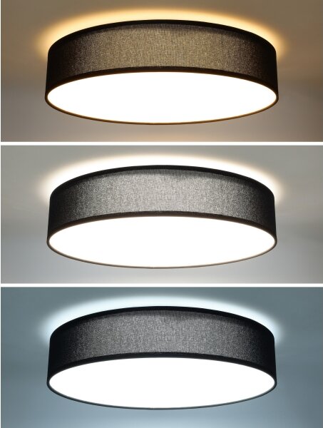 Solight WO8014 - Plafoniera LED dimmerabile PENLEY LED/48W/230V+RC diametro 40 cm nero