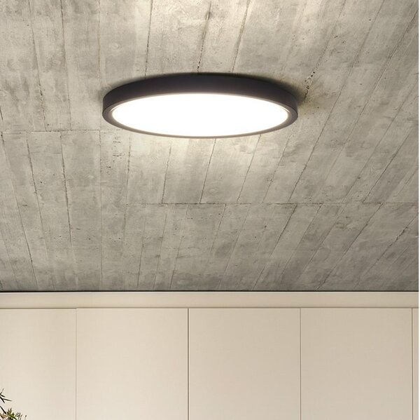Solight WO8018 - Plafoniera LED dimmerabile ESTELA LED/36W/230V+RC diametro 30 cm nero