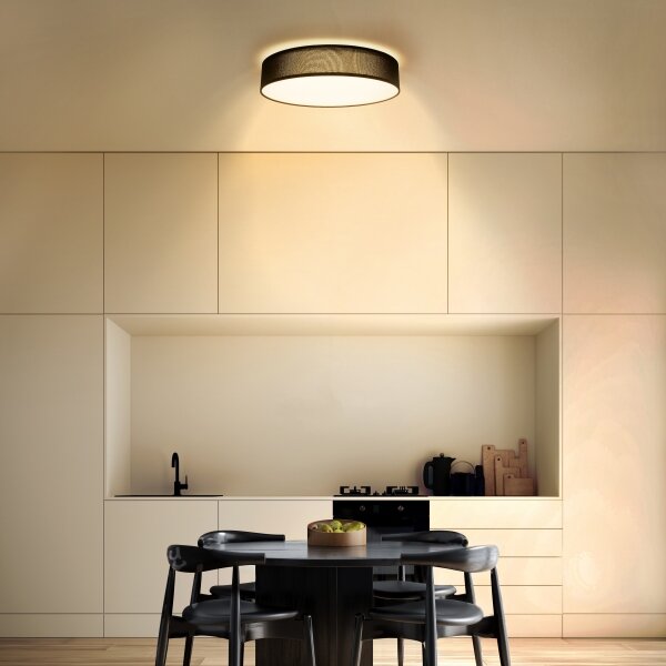 Solight WO8014 - Plafoniera LED dimmerabile PENLEY LED/48W/230V+RC diametro 40 cm nero
