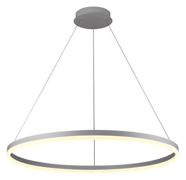 Brilagi -LED Lampadario dimmerabile sospeso a cavo CIRCLE LED/55W/230V 3000-6500K argento + telecomando