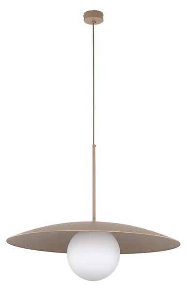 Lampadario a sospensione con filo SLATE 1xE27/15W/230V diametro 65 cm beige