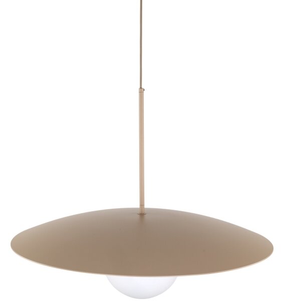 Lampadario a sospensione con filo SLATE 1xE27/15W/230V diametro 65 cm beige